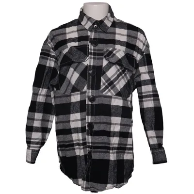 Flannel shirt (Black, White, Gray) from Page One Young Cotton