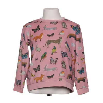 Sweatshirt (Roze, Meerkleurig) van Kelzuki x H&M Polyester, Elastaan