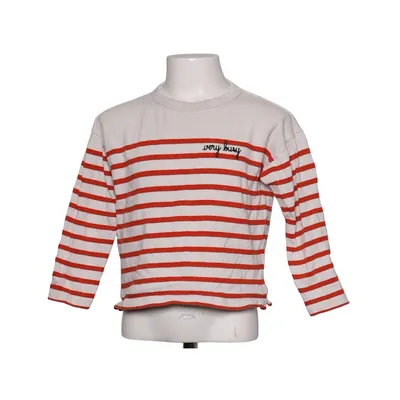 Långärmad t-shirt (Vit, Röd) från Maison Labiche Ekologisk bomull
