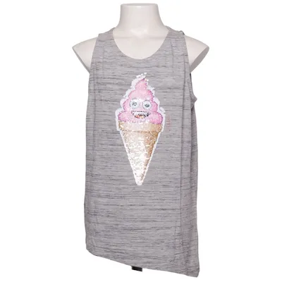 Tanktop  (Grå) fra Emoji Bomuld, Polyester, Viscose