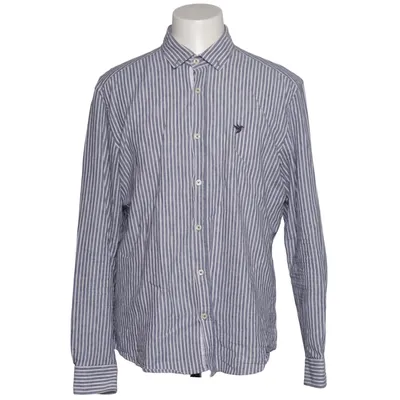 Button down shirt (Blue, White) from Felix Hardy Cotton, Linen
