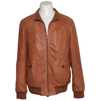 Leather jacket (Brown) from Beavers Cotton, Leather, Polyester