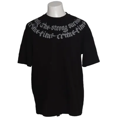 T-shirt (Sort) fra Smog Bomuld, Elastan