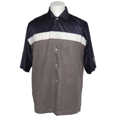 Short sleeve shirt (Blue, Gray, White) from Aem'Kei Polyester