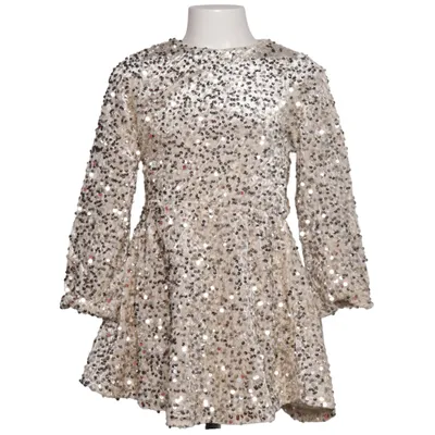 Dress (Silver, Beige) from Kids Polyester