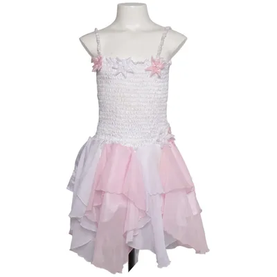 Bloemenmeisjes jurk (Wit, Roze) van Pop on Pop Polyester