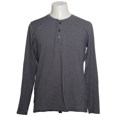 Henley T-shirt (Grå) fra Livergy Bomuld, Elastan, Polyester, Viscose