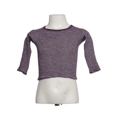 T-shirt à manches longues (Violet, Blanc) de Cosilana Soie, Laine