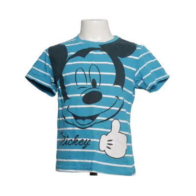 T-shirt (Bleu, Blanc, Noir) de Disney Mickey Mouse Coton