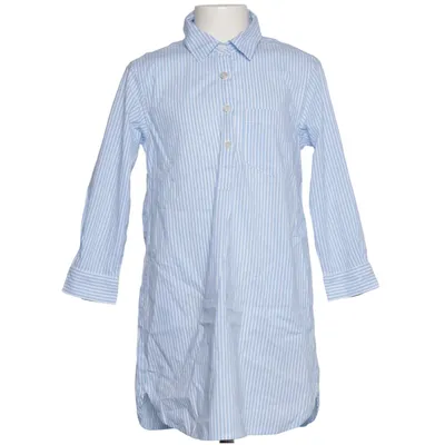 Robe chemise (Bleu, Blanc) de Maan Coton