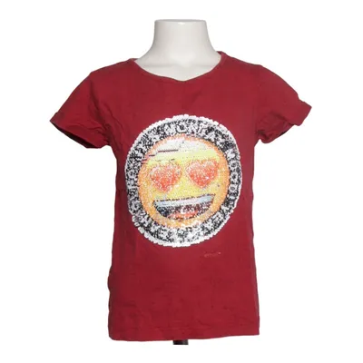 T-shirt (Red, Multicolored) from Emoji Cotton, Polyester