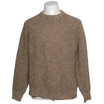 Sweater (Gray, Beige) from Uniqlo U Acrylic, Polyamide, Polyester, Wool