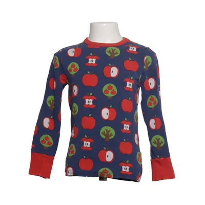 Lange mouwen shirt (Blauw, Meerkleurig) van Maxomorra Katoen, Elastaan