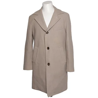 Coat (Beige) from Eleventy Acetate, Polyester, Wool