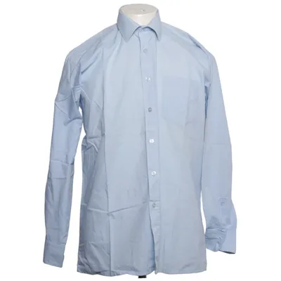 Skjorte (Blå) fra Permanent Press Bomuld, Polyester