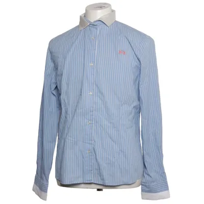 Chemise (Bleu, Blanc) de La Martina Coton, Élasthane, Polyamide