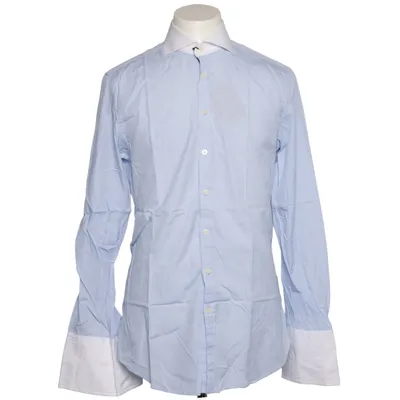 Skjorte (Blå, Hvid) fra Charles Tyrwhitt Bomuld