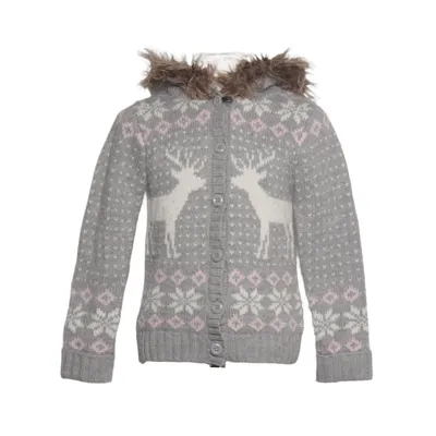 Cardigan (Gray, White, Pink) from Young Dimension Acrylic, Polyester