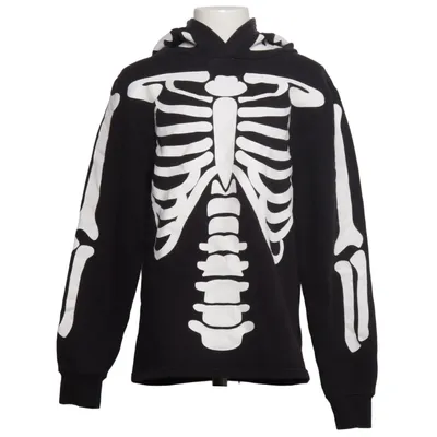 Hættetrøje (Sort, Hvid) fra H&M Kids Bomuld, Elastan, Polyester
