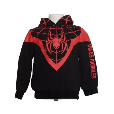 Capuchon sweater (Zwart, Rood) van Marvel Spiderman Katoen, Polyester