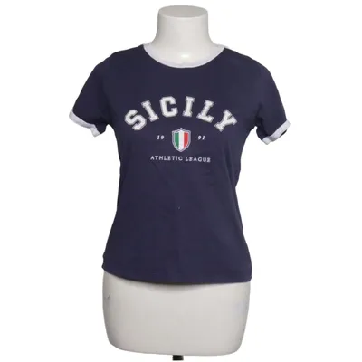 T-shirt (Blå, Vit) från Stradivarius Bomull