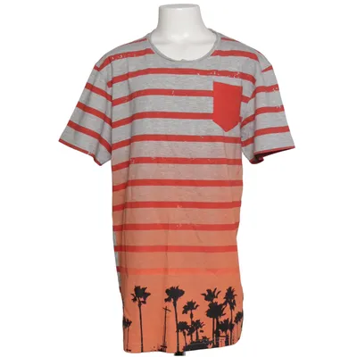 T-shirt (Grå, Orange, Sort) fra Someone Bomuld, Viscose
