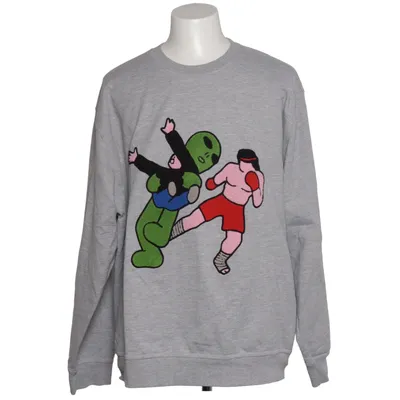 Sweatshirt (Gris, Multicolore) de Cleptomanicx Coton biologique, Polyester recyclé