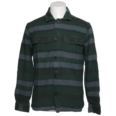 Skjortejakke (Grøn, Grå) fra Knowledge Cotton Apparel Økologisk bomuld
