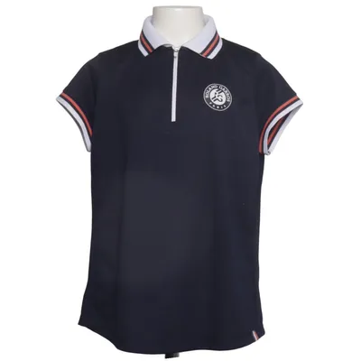 Pikétröja (Blå, Vit, Orange) från Roland Garros Elastan, Polyester