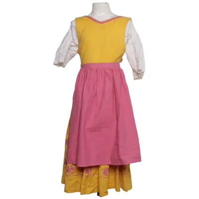 Dirndl (Gul, Rosa, Vit) från Almenrausch Bomull