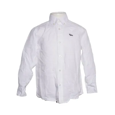 Buttondownskjorte (Hvid) fra Harmont & Blaine Bomuld, Linned