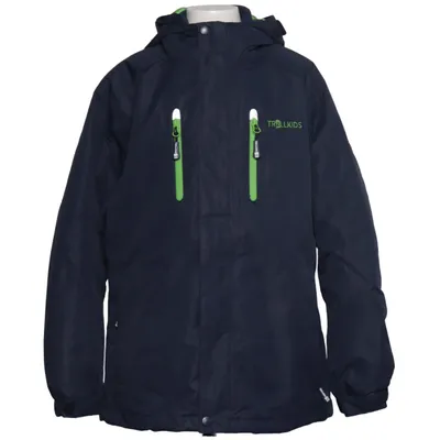 Outdoorjakke (Blå, Grøn) fra Trollkids Polyester