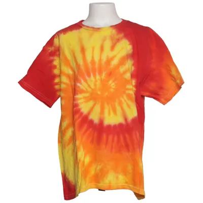 T-shirt (Rouge, Jaune, Orange) de Colortone Coton