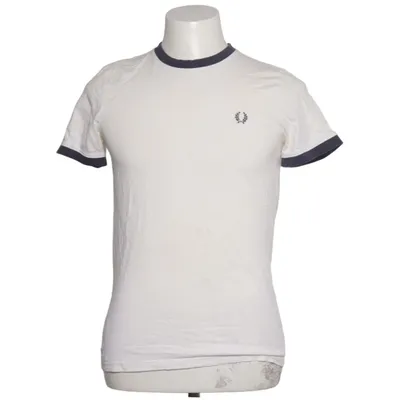 T-shirt (Weiß, Blau) von Fred Perry Sportswear Baumwolle