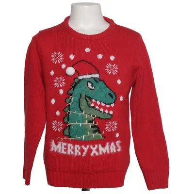 Julesweater (Rød, Flerfarvet) fra Inextenso