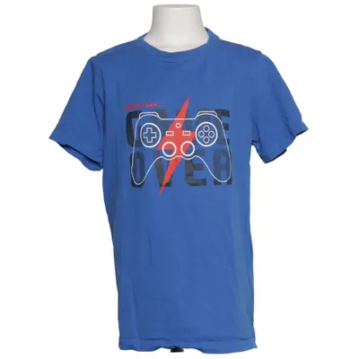 T-shirt (Blauw, Meerkleurig) van Malu Katoen