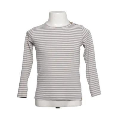 Lange mouwen shirt (Grijs, Wit) van Lil' Atelier Elastaan, Organisch katoen, Tencel