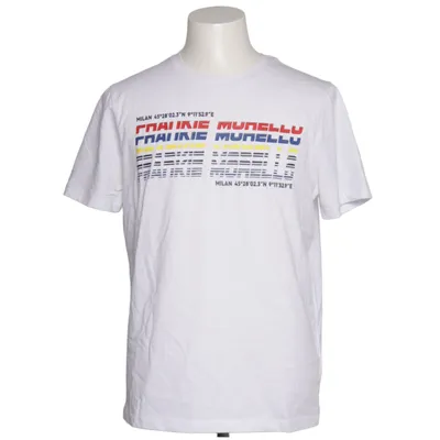 T-shirt (Hvid, Flerfarvet) fra Frankie Morello Bomuld, Elastan