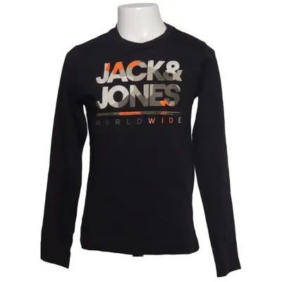 Långärmad t-shirt (Svart, Orange, Grå) från Jack & Jones Bomull
