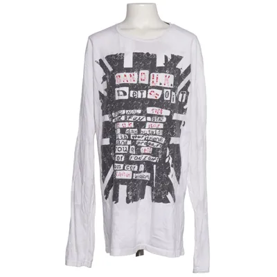 Langærmet t-shirt (Hvid, Sort) fra Zara Boys Bomuld