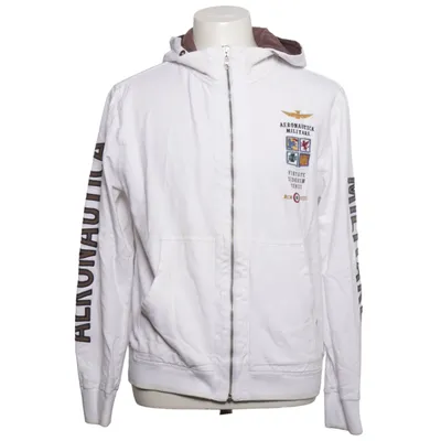 Sweat à capuche (Blanc) de Aeronautica Militare Élasthane, Polyester