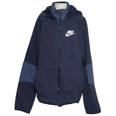 Hoodie (Blue) from Nike Cotton, Nylon, Polyester
