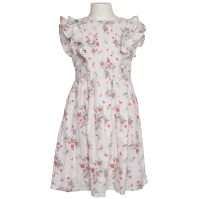 Robe (Blanc, Multicolore) de Sergent Major Coton, Fibre métallique