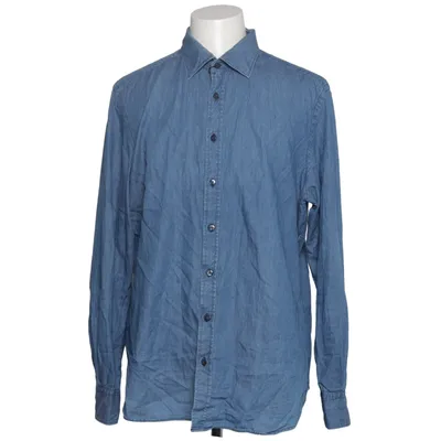 Denim shirt (Blue) from Nils Sundström Cotton