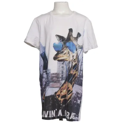 T-shirt (White, Multicolored) from Bluezoo Cotton