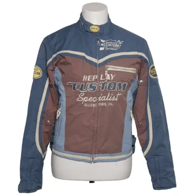 Motorcykeljakke (Blå, Brun, Flerfarvet) fra Replay Acetat, Bomuld, Polyamid, Polyester, Polyurethan