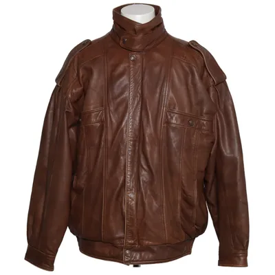 Læderjakke (Brun) fra Comptoir des Cotonniers Læder, Polyester