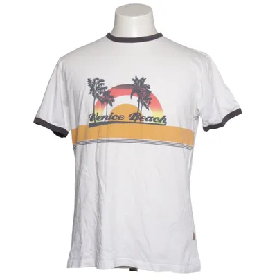 T-shirt (Hvid, Flerfarvet) fra Selected Bomuld