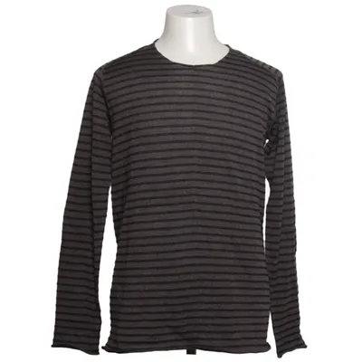 Long sleeve T-shirt (Gray, Black) from Hannes Roether Merino wool