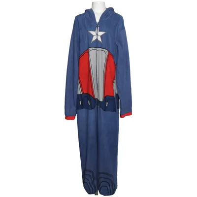 Mjukisdräkt (Blå, Röd, Vit) från Marvel Avengers Polyester